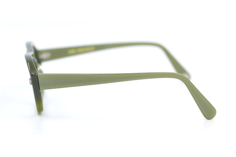 Kirk Originals Lennart Glasses. Green Lennart glasses. Mens green glasses. Retro Glasses. Mens prescription glasses. 