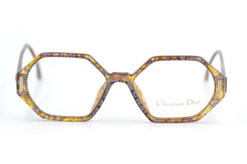 Christian Dior 2597 40 vintage glasses. Octagonal glasses. Women's vintage glasses. Dior glasses. Women's Dior glasses. Sustainable eyewear. 