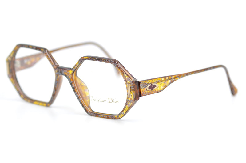 Christian Dior 2597 40 vintage glasses. Octagonal glasses. Women's vintage glasses. Dior glasses. Women's Dior glasses. Sustainable eyewear. 