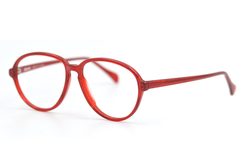 Aktiv 4020 glasses. Red panto glasses. Red vintage glasses. retro glasses. 