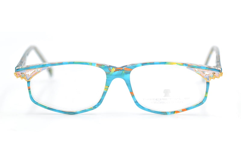 Neostyle vintage glasses. Ladies glasses. Women's turquoise glasses. Retro glasses.  