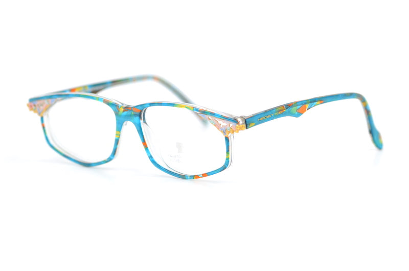 Neostyle vintage glasses. Ladies glasses. Women's turquoise glasses. Retro glasses.  