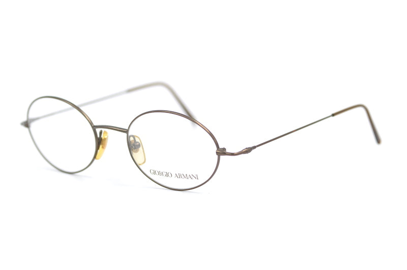 Giorgio Armani 251 vintage glasses. Mens Giorgio Armani glasses. 90s mens glasses. 90s oval vintage glasses.