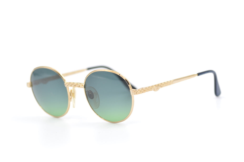 Ettore Bugatti EB508 Vintage Sunglasses | Gold Plated | As seen on 