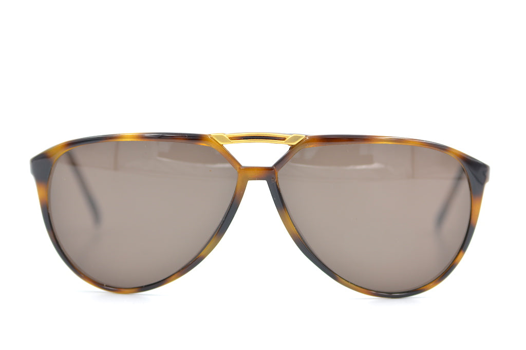 Piave Matte Black Aviator Vintage Sunglasses | Free UK Delivery
