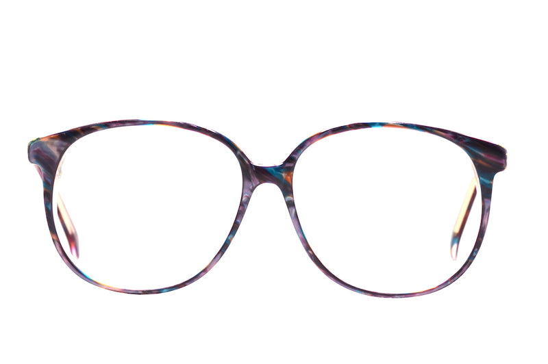 oversized vintage glasses, purple vintage glasses, 1980s vintage glasses