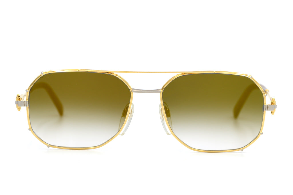 Gold fashion sunglasses for women