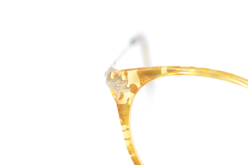 Christian Lacroix vintage glasses. Christian Lacroix vintage eyeglasses. Golden Christian Lacroix Vintage Glasses.  