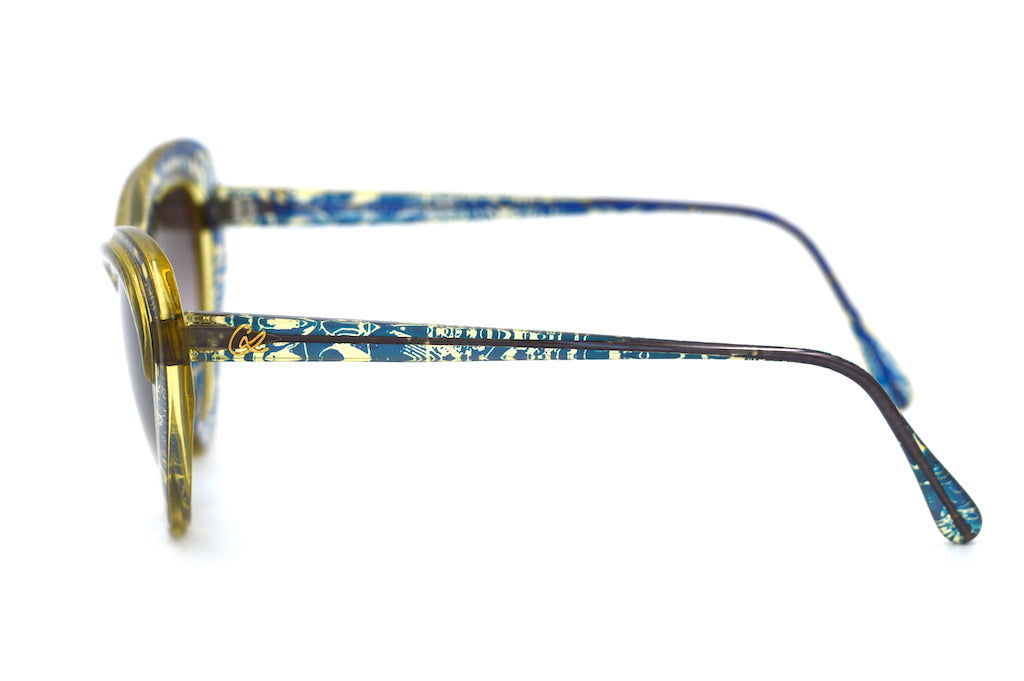 Chic-Net Sunglasses Round Gold Silver 400UV Tinted Clear Metal Frame  Colourful 70s Unisex Women Men Glasses Clear Glass Hippie Retro Vintage  Trend Designer Lightweight Mirrored Sunglasses, Blue Gold : :  Fashion